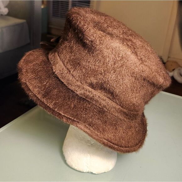 Chantrelle By Biltmore Vintage Whimsigoth Boho Chic Hat With Mink Adornment main image 5